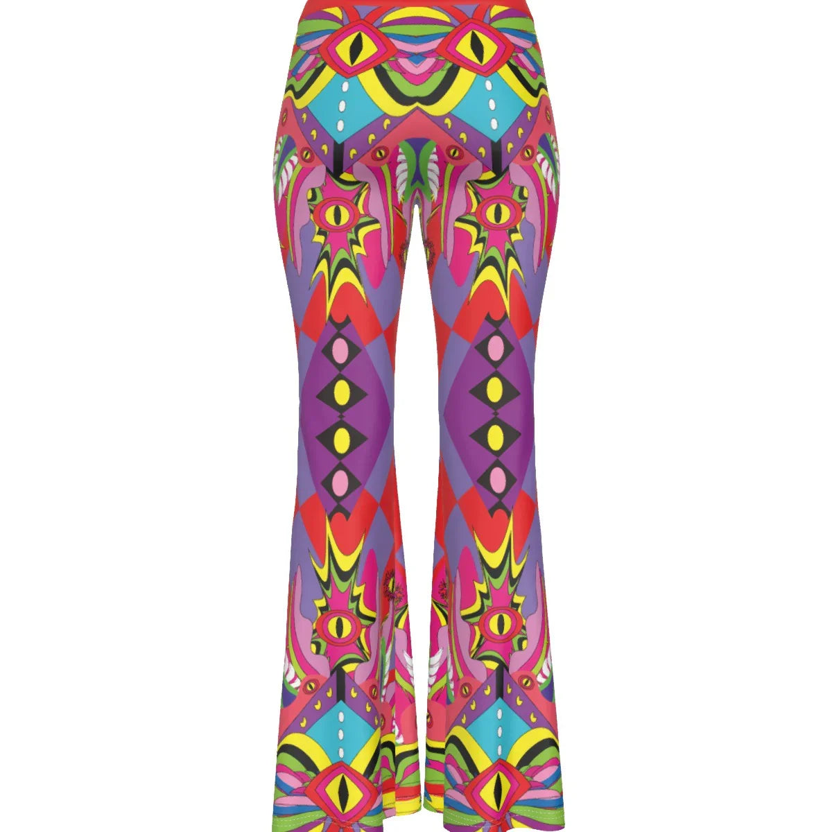 Rave Angel Women's High Elastic Flare Pants