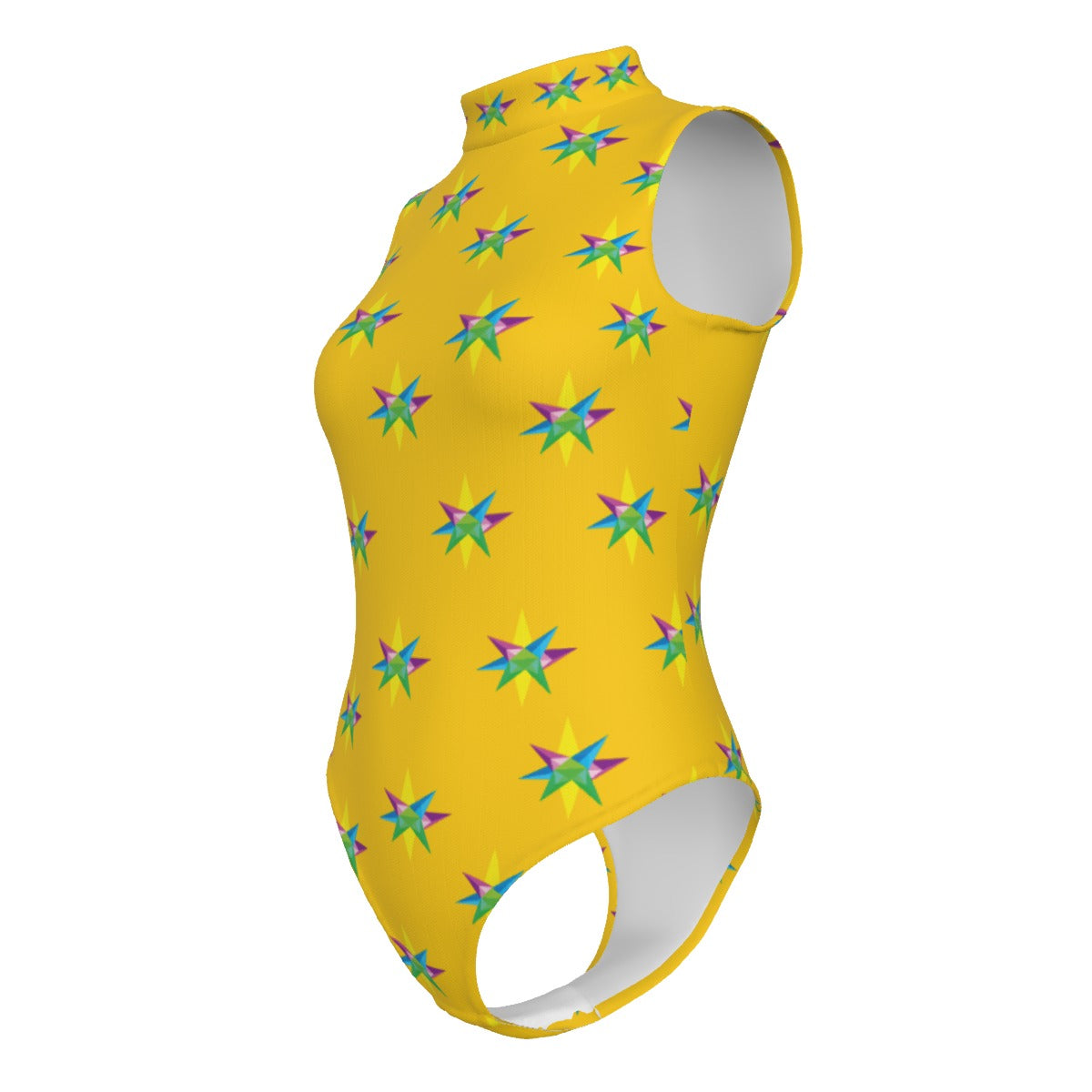 Star Yellow  Women's Sleeveless Bodysuit