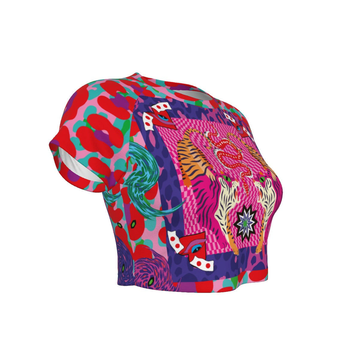 Tiger Balm Women's Raglan Cropped T-shirt