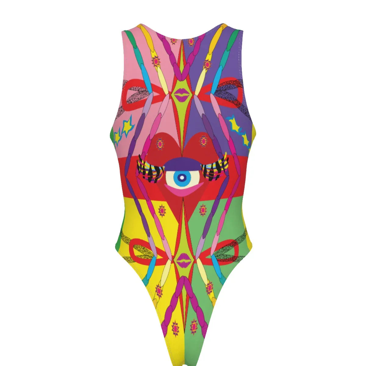 Love Knots Women's Tank Bodysuit with Gloves