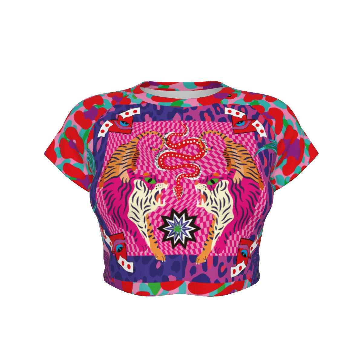 Tiger Balm Women's Raglan Cropped T-shirt