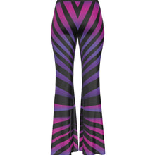 Load image into Gallery viewer, Chromatica Striped Women&#39;s High Elastic Flare Pants
