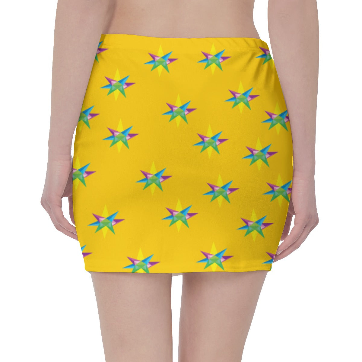Star Yellow Women's Hip Skirt