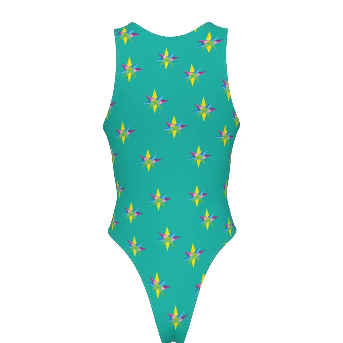 Star Green Women's Tank Bodysuit with Gloves