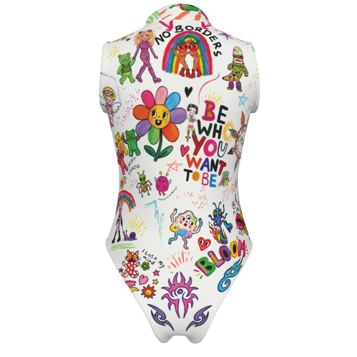 POV Women's Sleeveless Bodysuit With Memory Sleeves