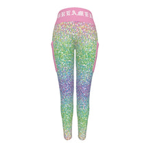 Load image into Gallery viewer, Dream Team Glitter Women&#39;s High Waist Leggings With Side Pocket
