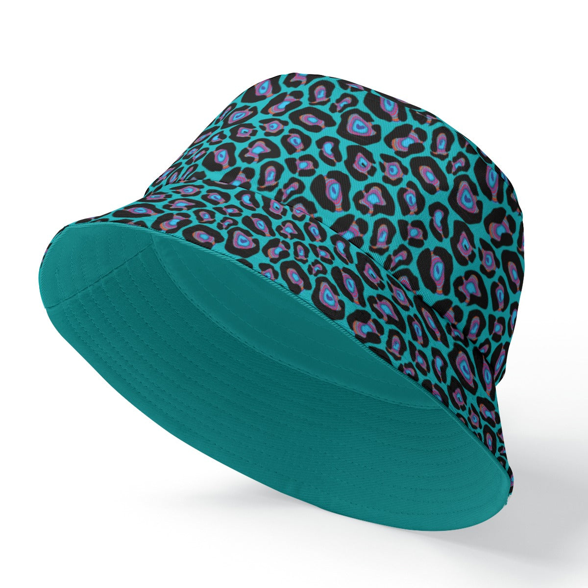 African Teal  Double-Side Printing Bucket Hat