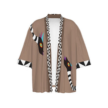 Load image into Gallery viewer, Snakey Bej Unisex Kimono
