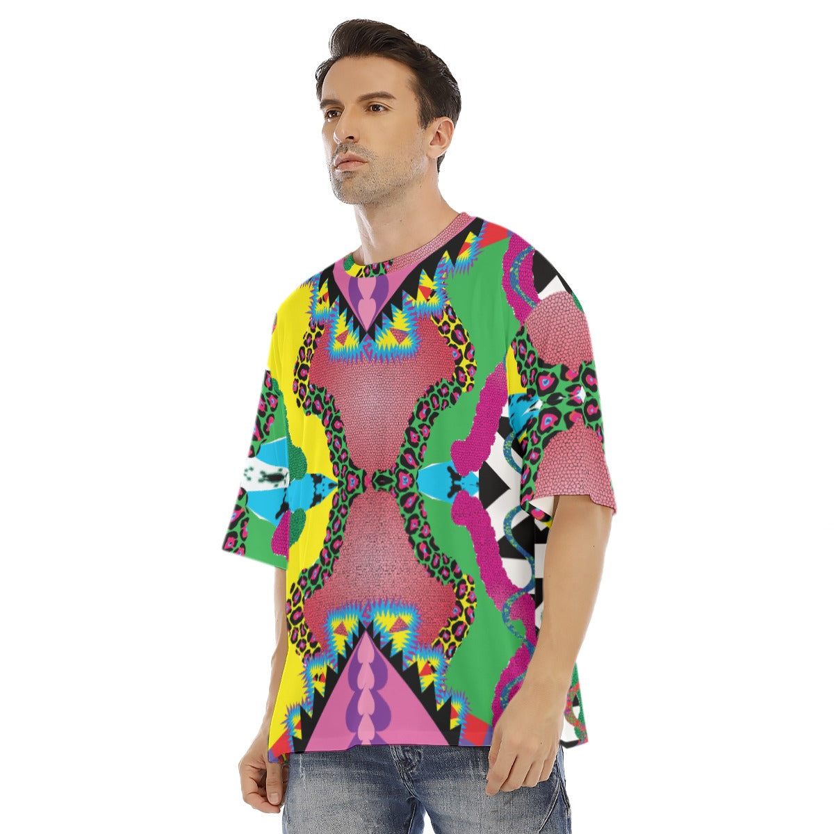 African Love  Men's Drop Shoulder T-shirt With Short Sleeve