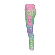 Load image into Gallery viewer, Dream Team Glitter Women&#39;s High Waist Leggings With Side Pocket
