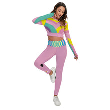 Load image into Gallery viewer, Kawaii Colors Women&#39;s Sport Set With Backless Top And Leggings
