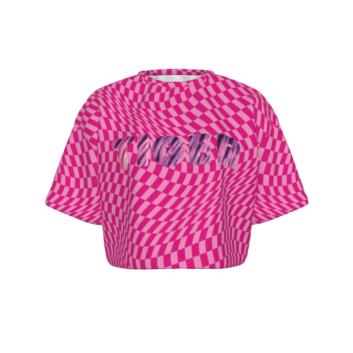 Tiger Balm Pink Women's Cotton Cropped T-shirt