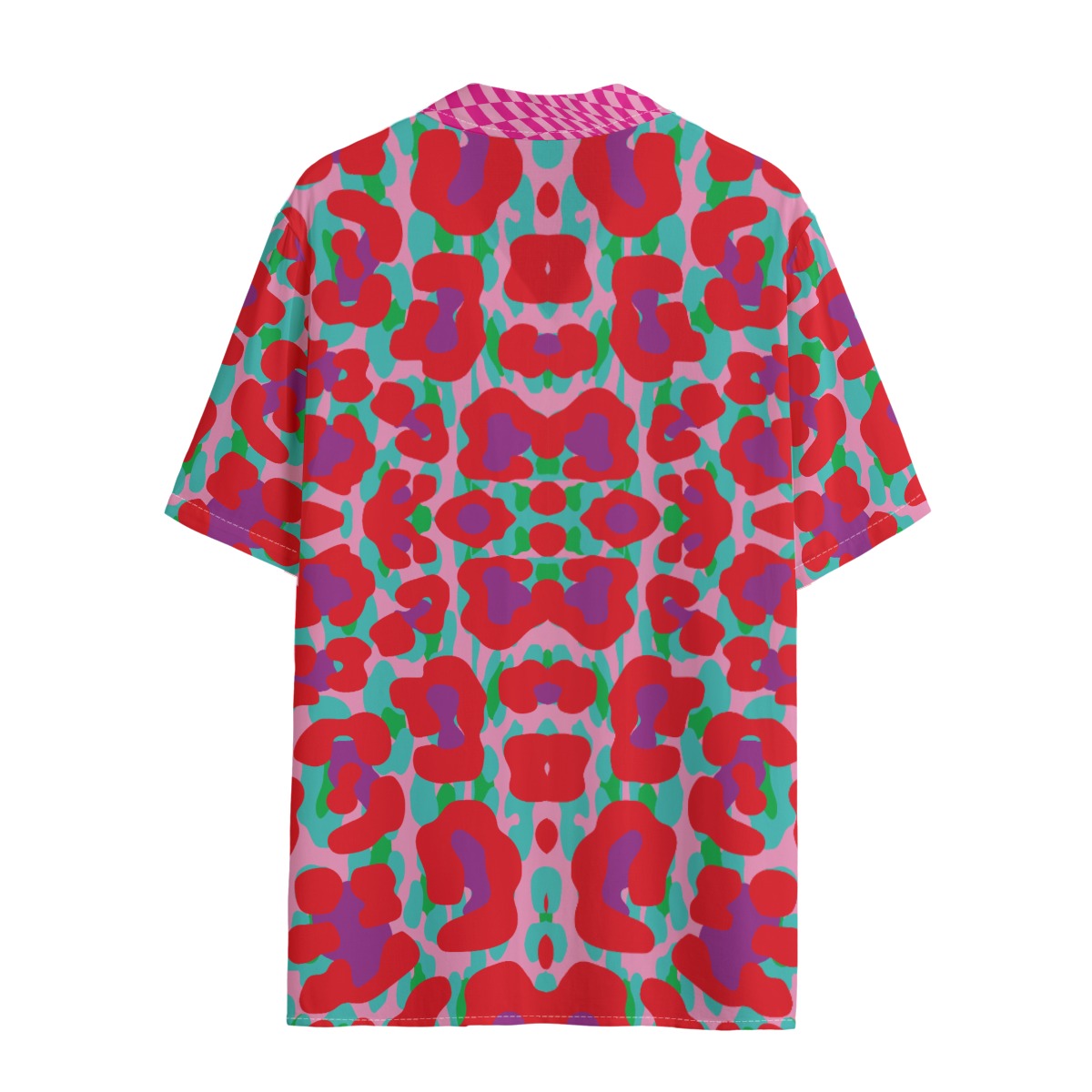 Colorful patterned shirt on a white background