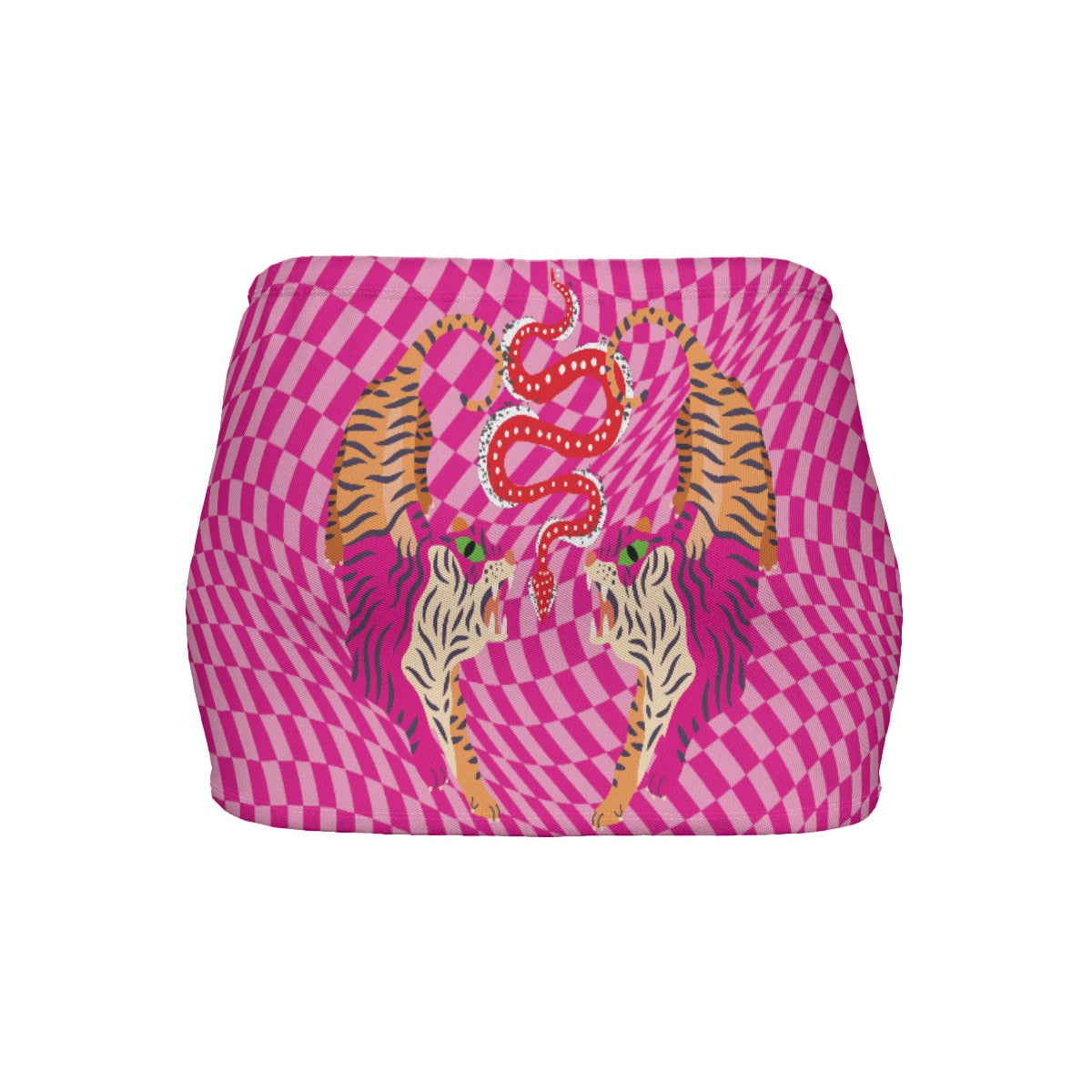 Tiger Balm Pink  Women's Slinky Micro Mini Skirt