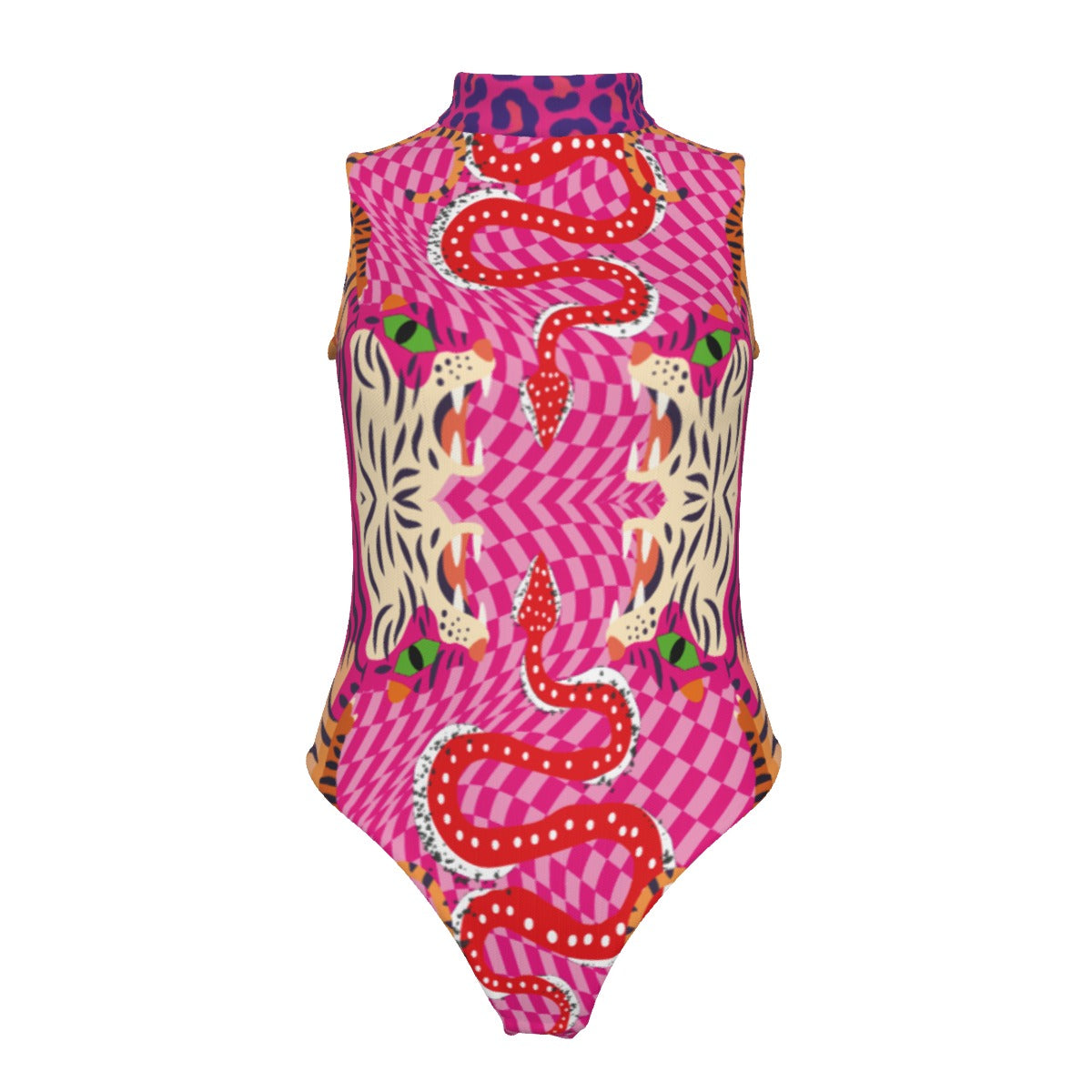 Tiger Balm Women's Sleeveless Bodysuit With Gloves