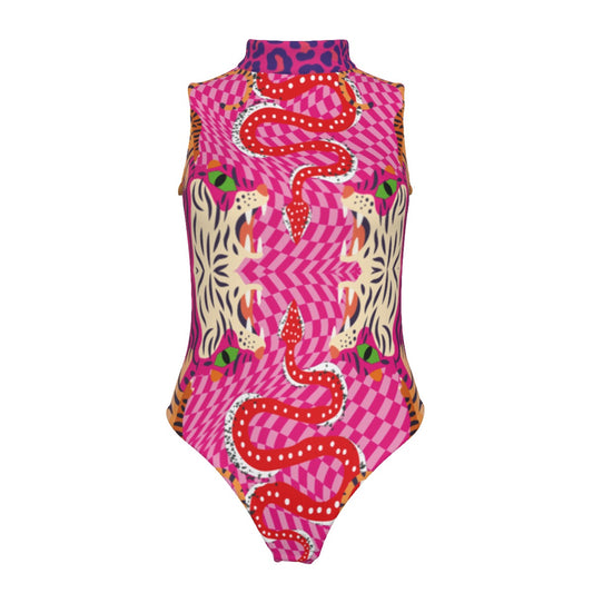 Tiger Balm Women's Sleeveless Bodysuit With Gloves