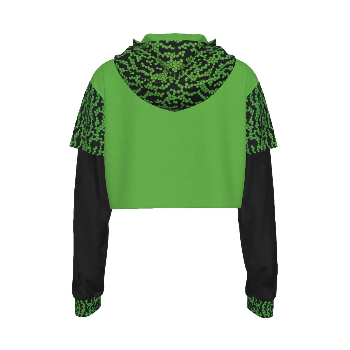 Moxie Mesh Sleeve Cropped Hoodie