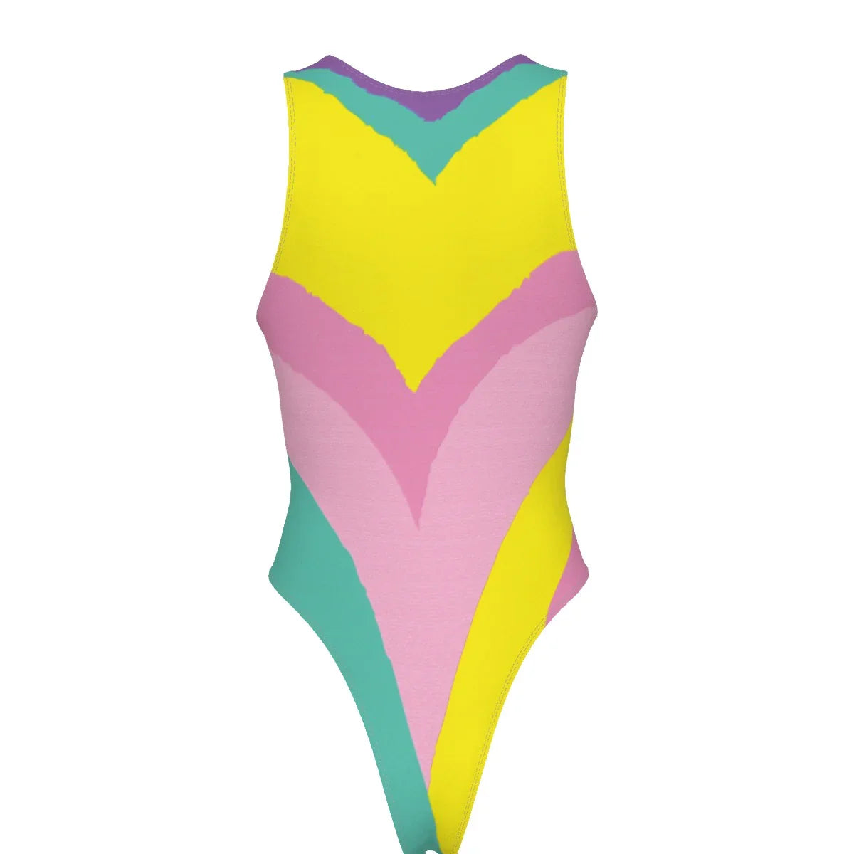 Kawaii Colors Women's Tank Bodysuit with Gloves