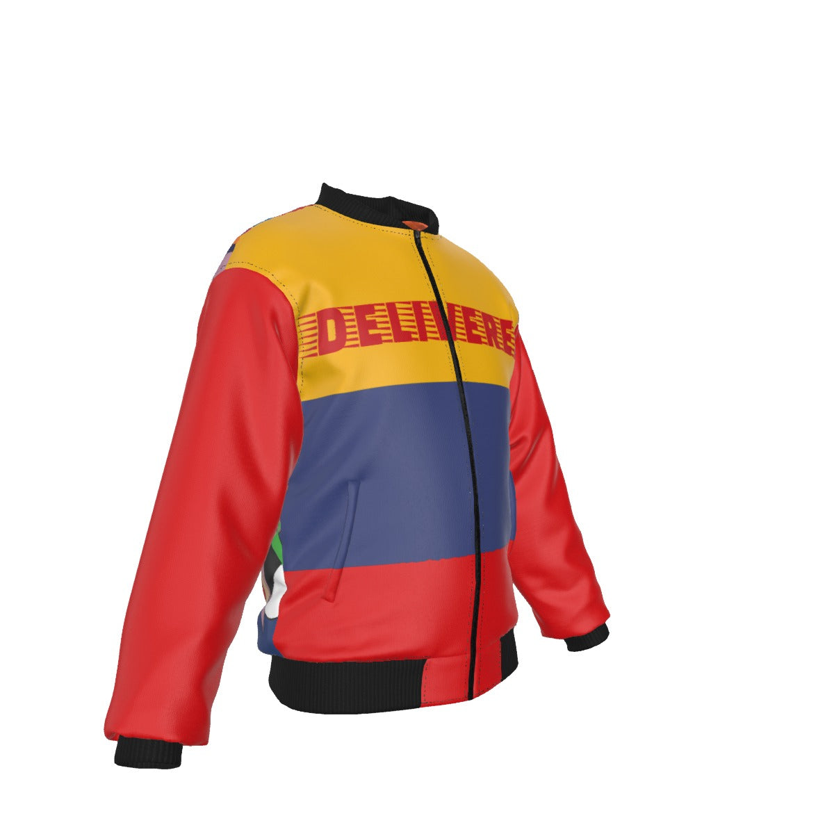 Circus Men's Bomber Jacket With with Sleeve Pocket