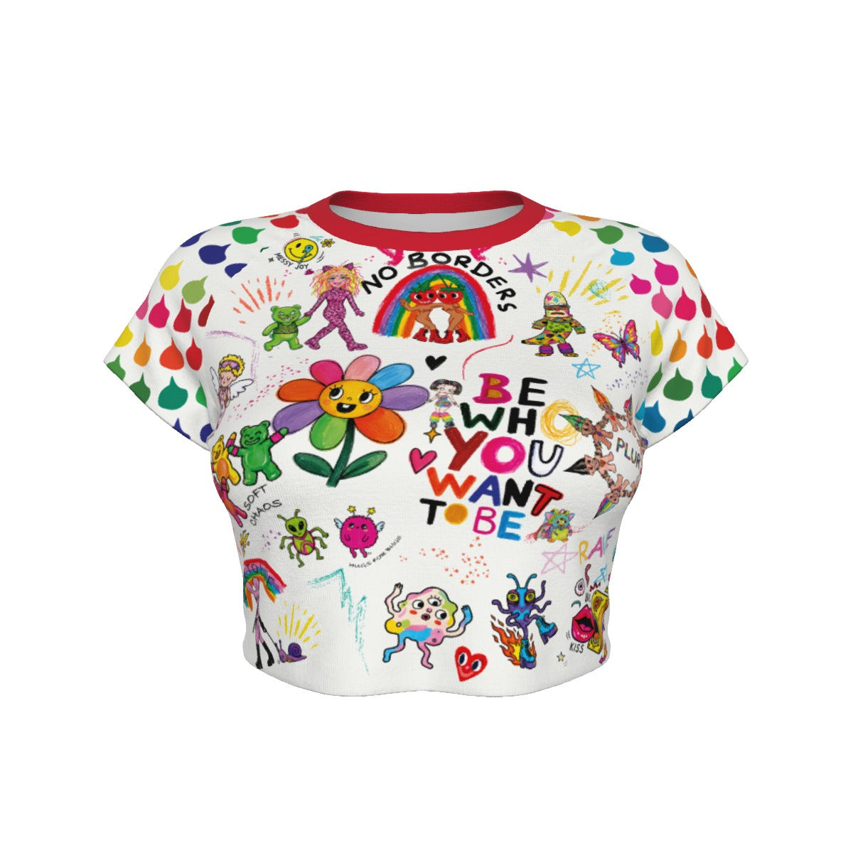POV Women's Raglan Cropped T-shirt