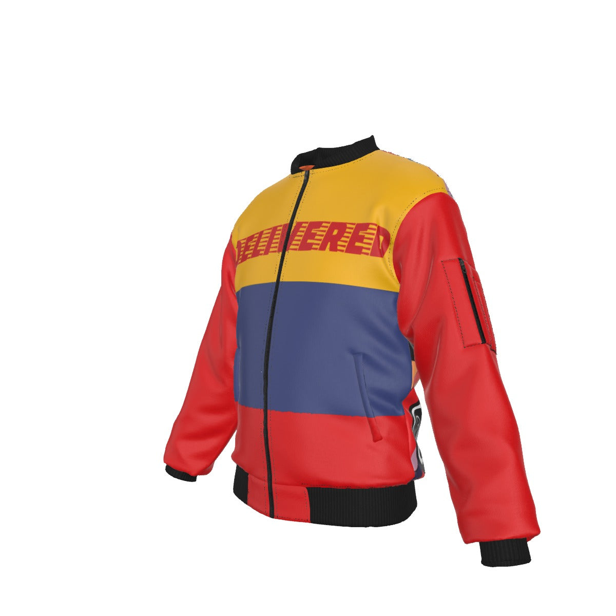 Circus Men's Bomber Jacket With with Sleeve Pocket