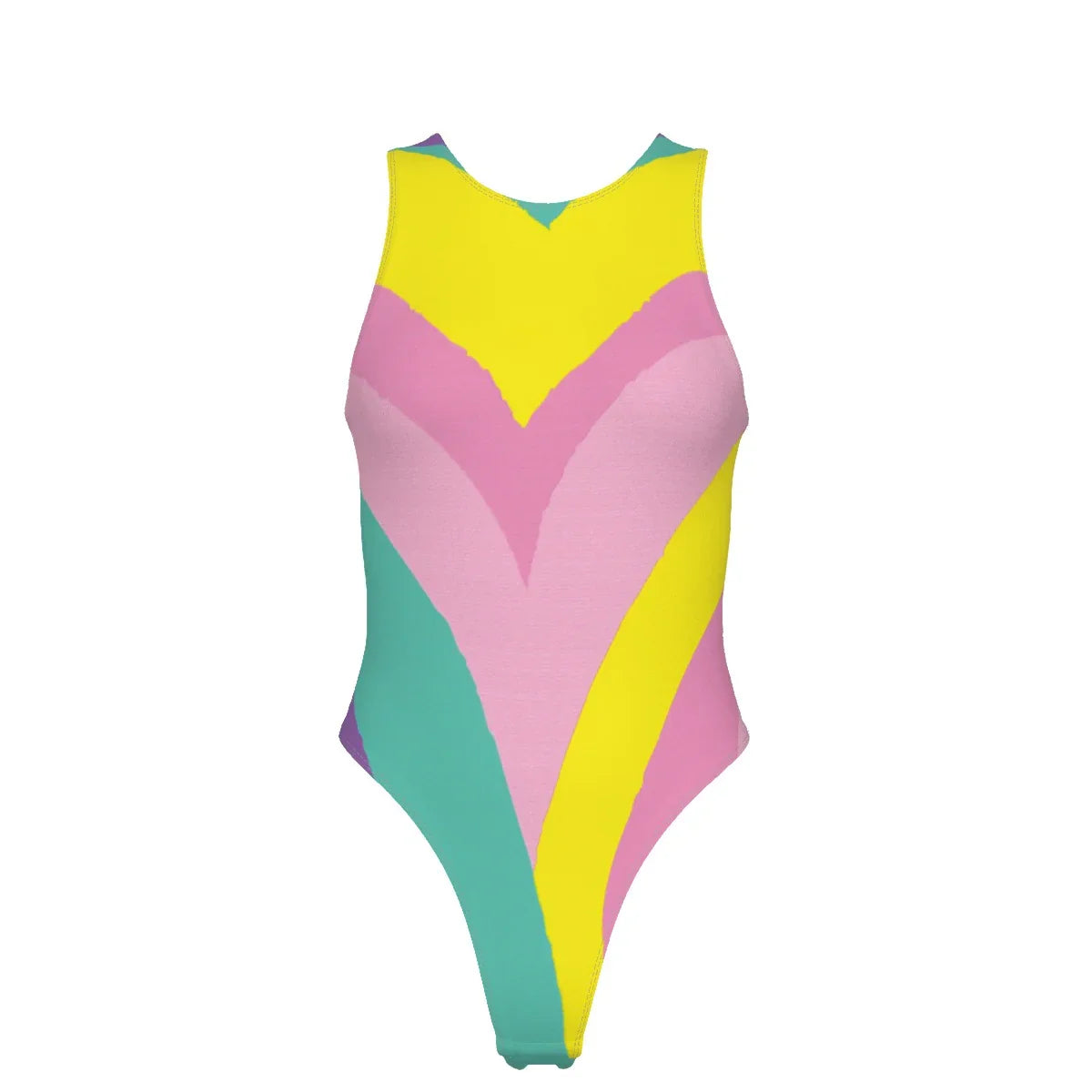 Kawaii Colors Women's Tank Bodysuit with Gloves