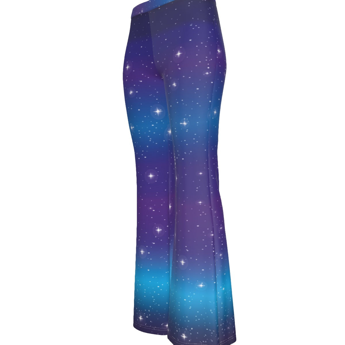 Gen Z Galaxy  Women's High Elastic Flare Pants