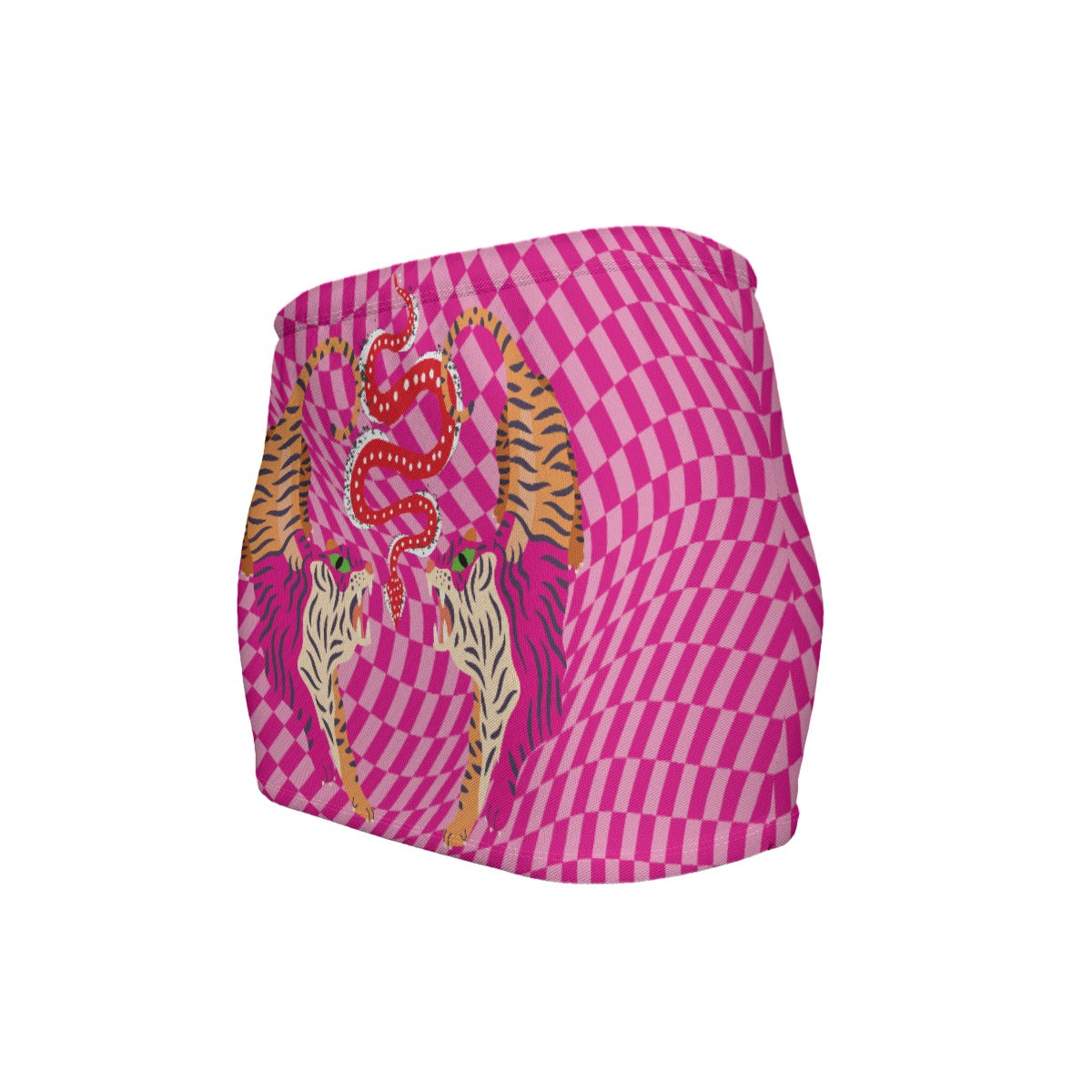 Tiger Balm Pink  Women's Slinky Micro Mini Skirt