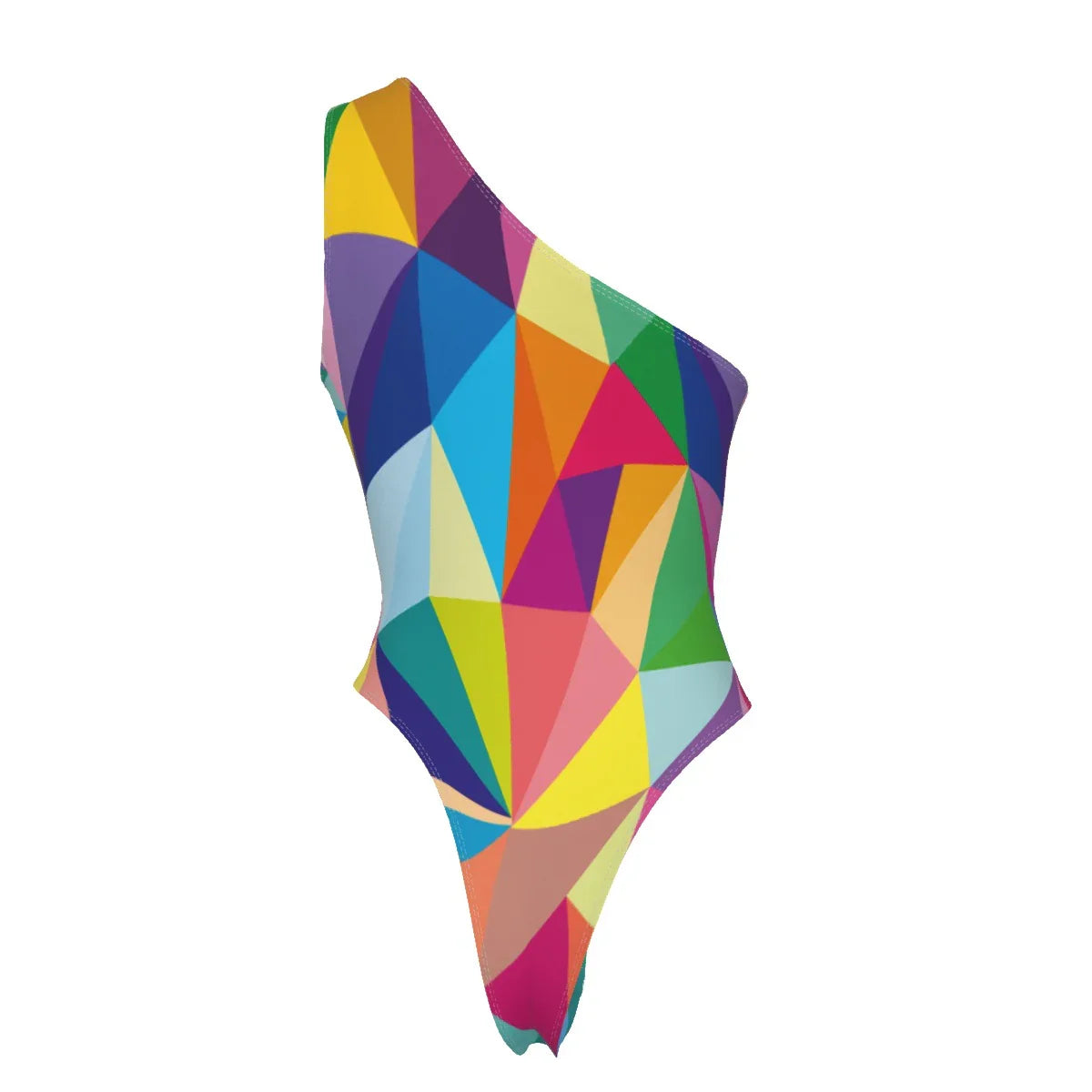 Mosaic Colors Women's One-Shoulder Bodysuit