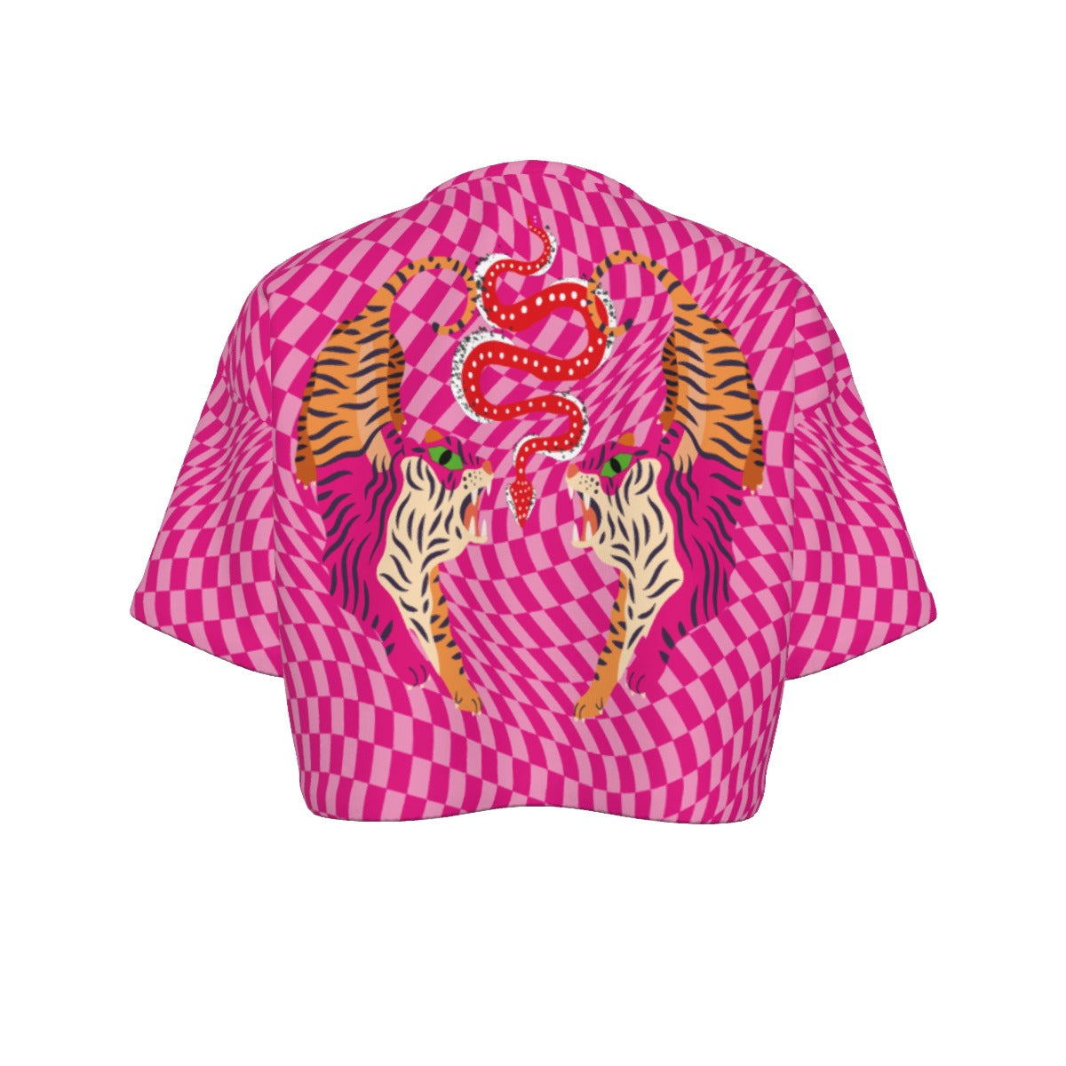 Tiger Balm Pink Women's Cotton Cropped T-shirt