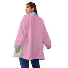 Load image into Gallery viewer, Dream Team Glitter  Unisex Borg Fleece Stand-up Collar Coat With Zipper Closure(Plus Size)
