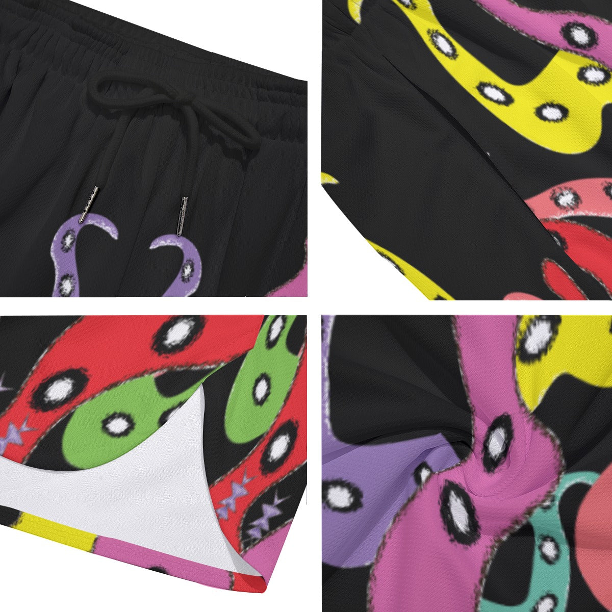 Octopus Men's Side Split Running Sport Shorts