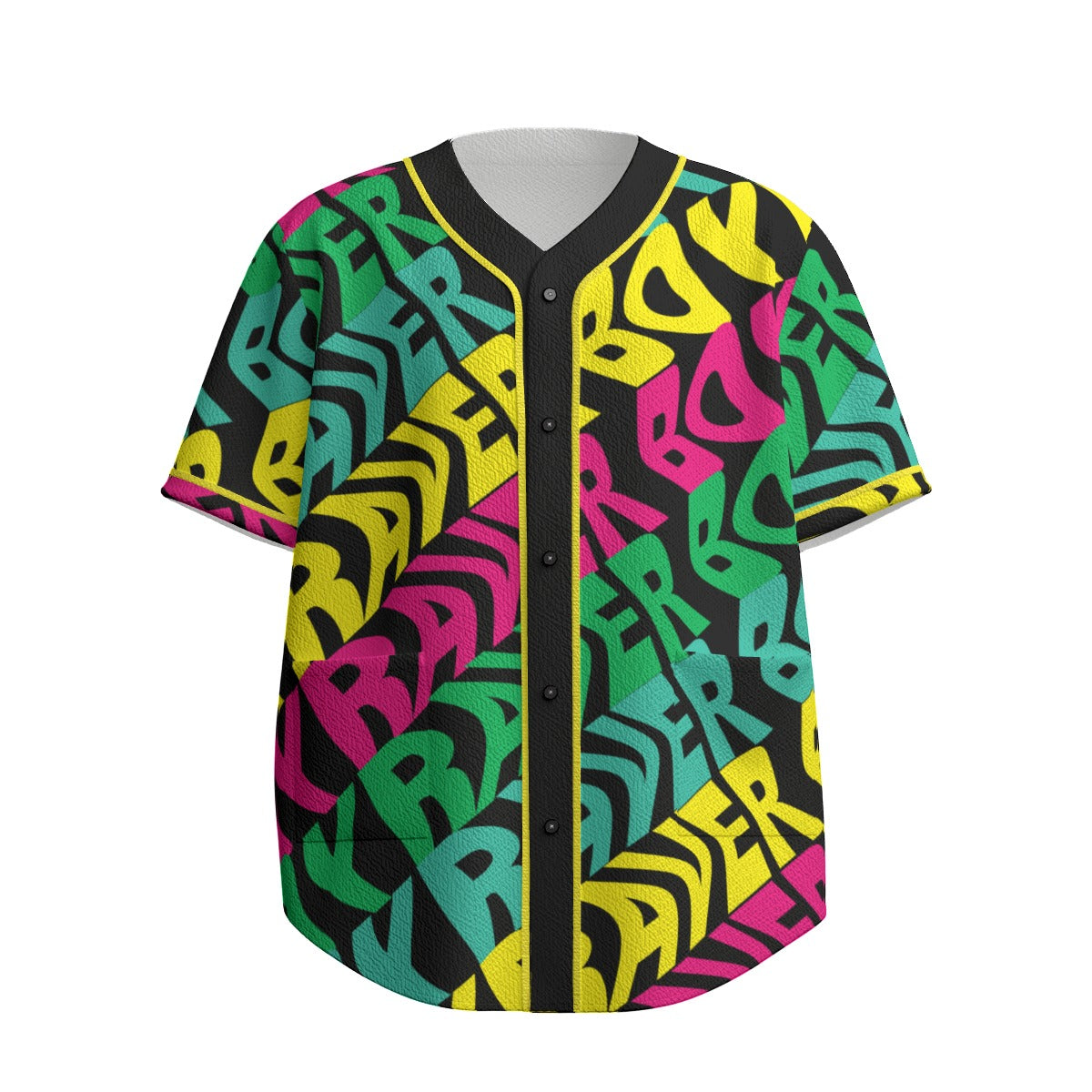 Raver Boy  Men's Textured Baseball Jersey