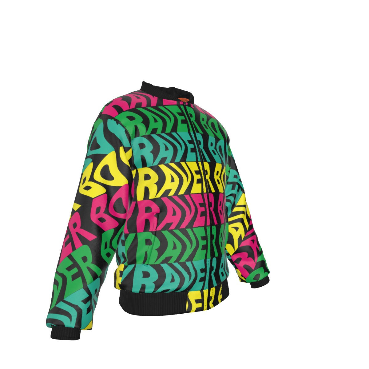 Raver Boy Men's Bomber Jacket With with Sleeve Pocket