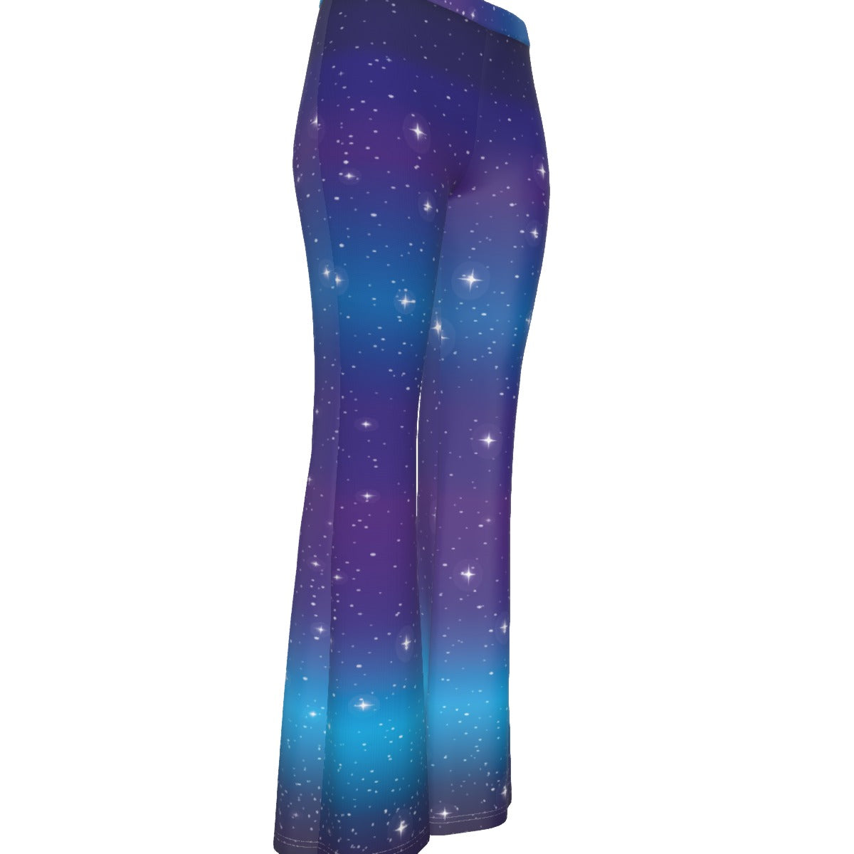 Gen Z Galaxy  Women's High Elastic Flare Pants