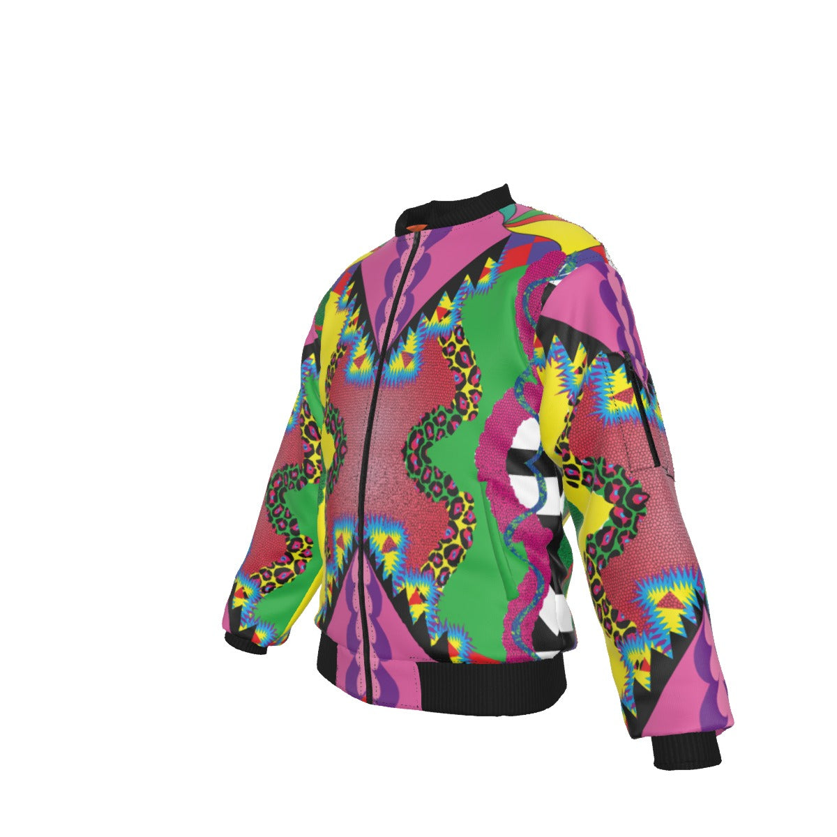 African Love  Men's Bomber Jacket With Sleeve Pocket