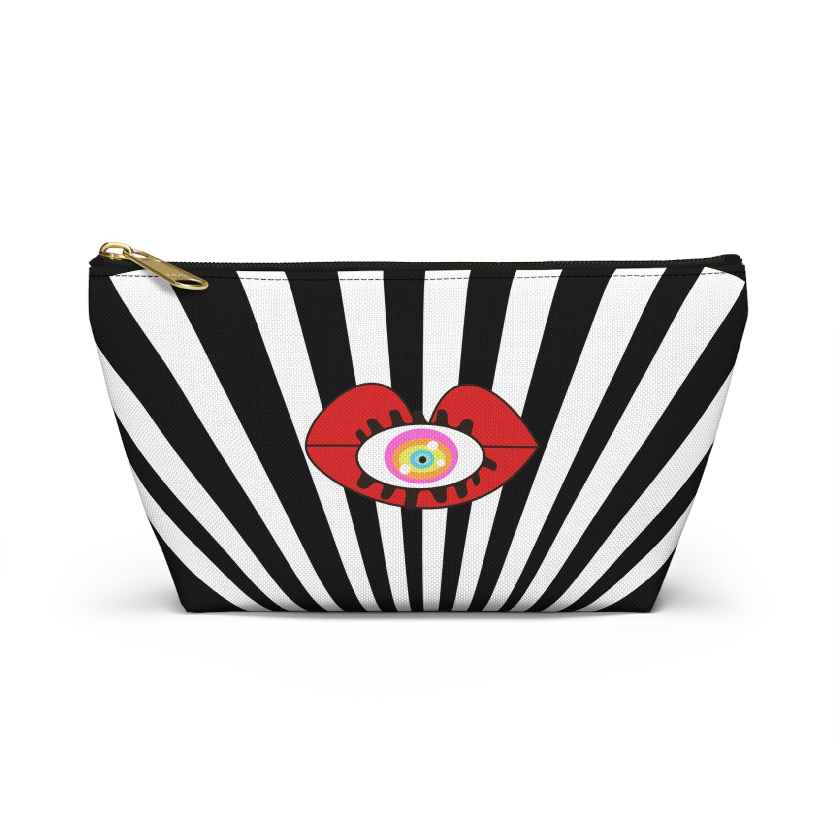 Monochrome Lips T-Bottom Pouch