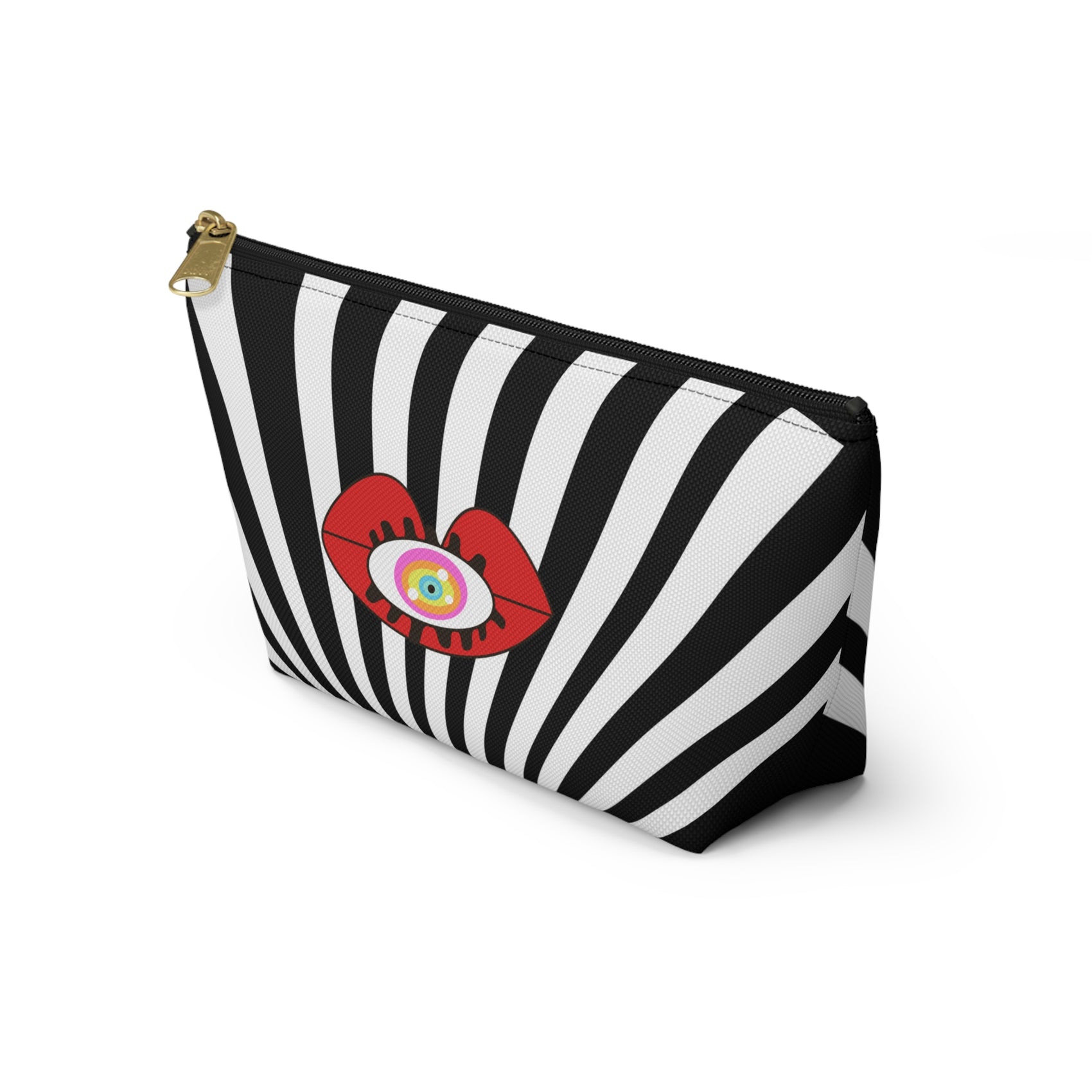 Monochrome Lips T-Bottom Pouch