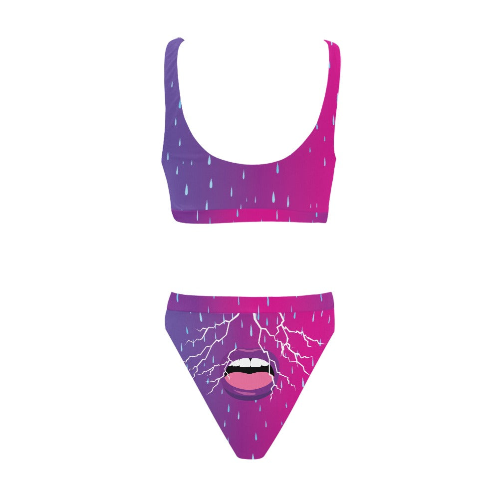 Chromatica Scream Sport Top & High-Waisted Suit