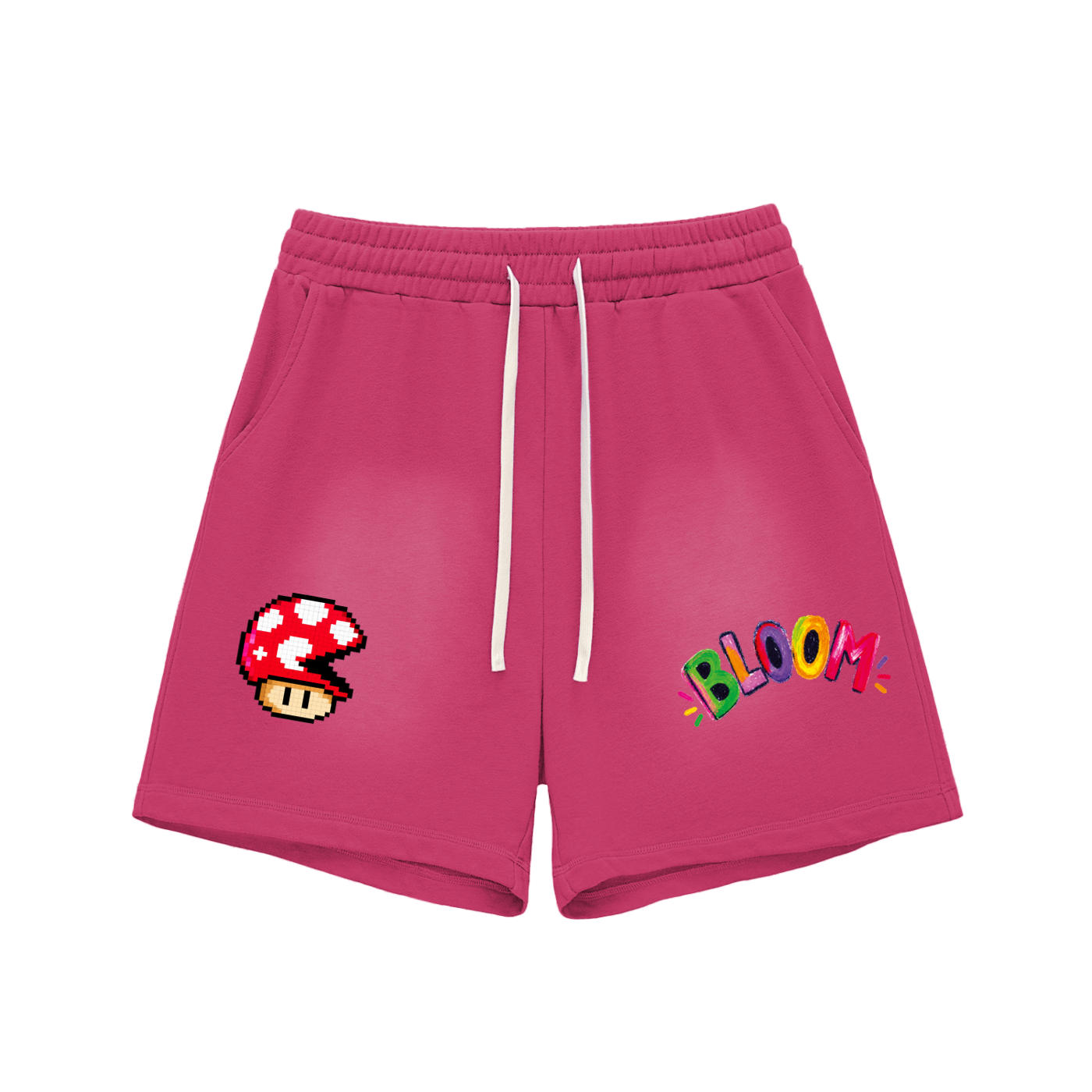 POV Sun Fade Raw Edge Cotton Unisex Shorts