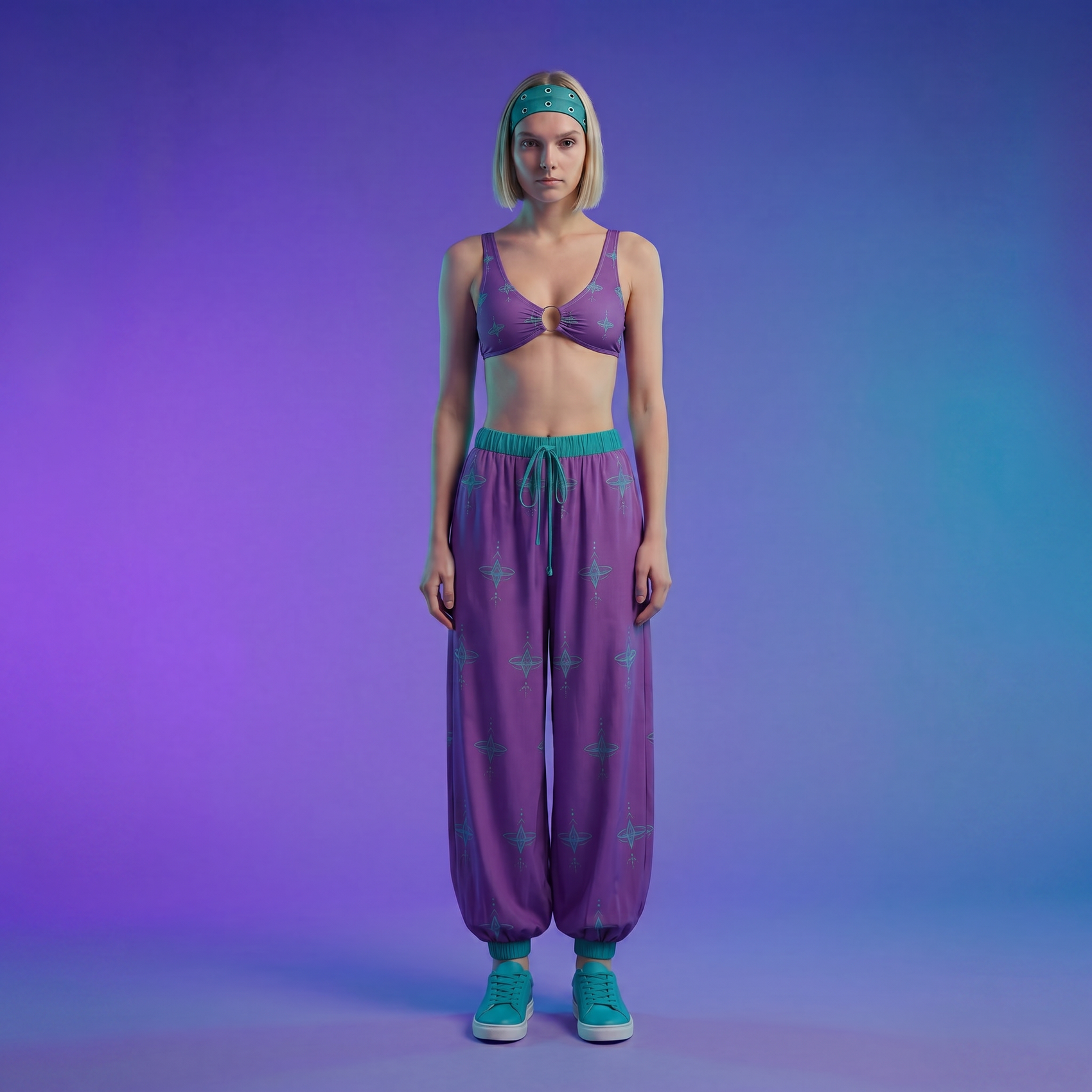 Awakening Purple Ring Front Bralette Bikini Top