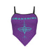 Purple tank top with &