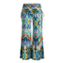 Colorful tie-dye wide-leg pants on a white background