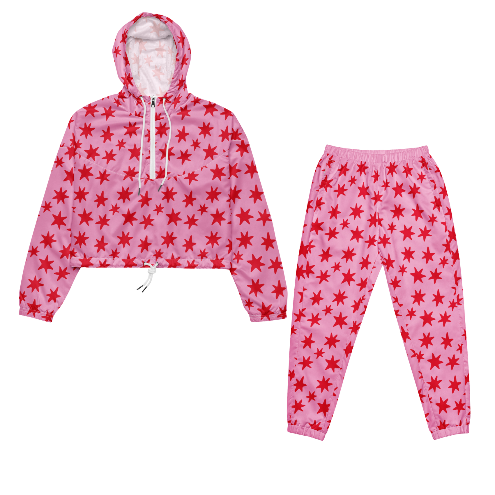 Cosmic Lady Cropped Windbreaker & Track Pants Set