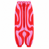 Red and pink patterned pants on a white background