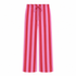 Red and pink striped pants on a white background