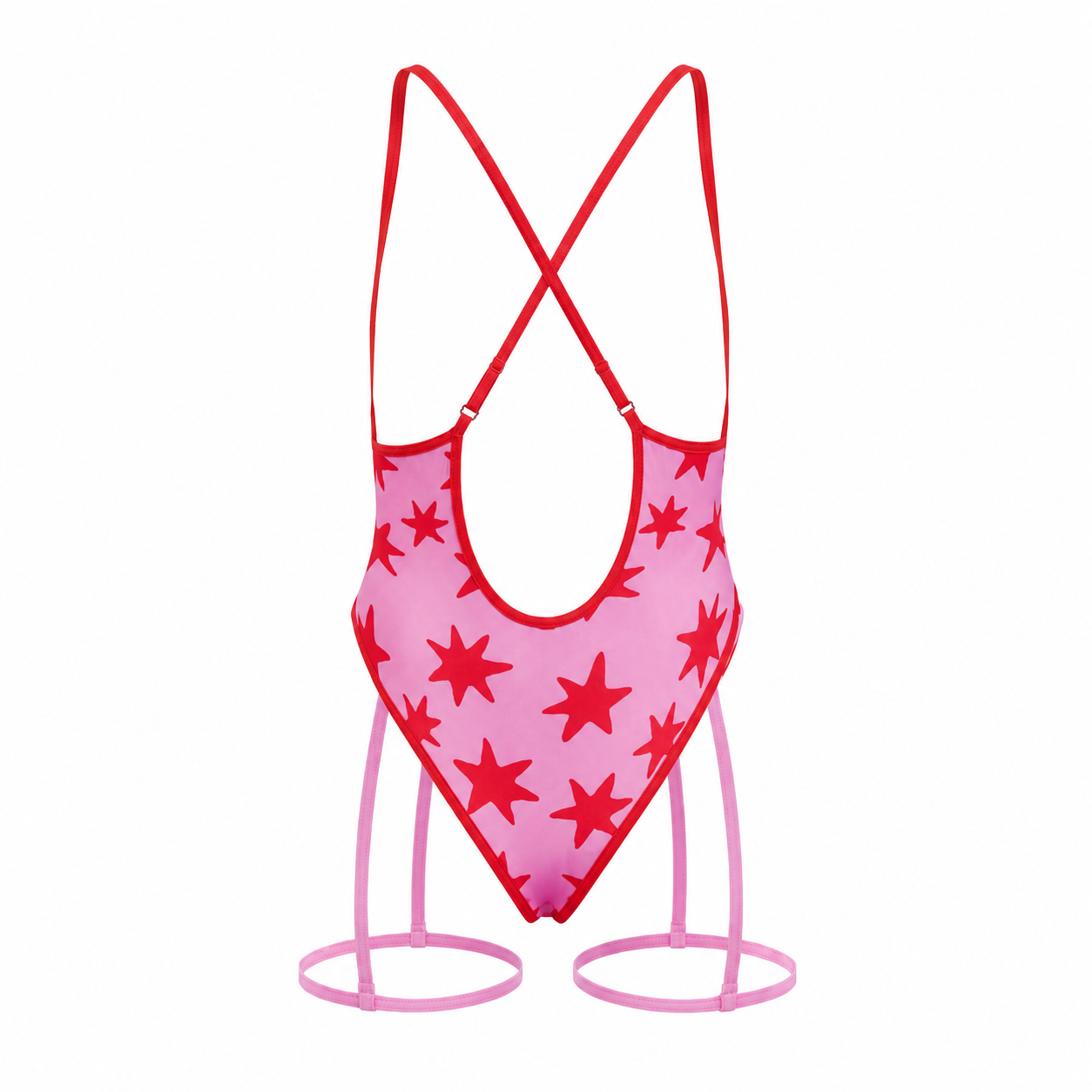 Cosmic Lady Women's Tie One-Piece Bodysuit Swimsuit