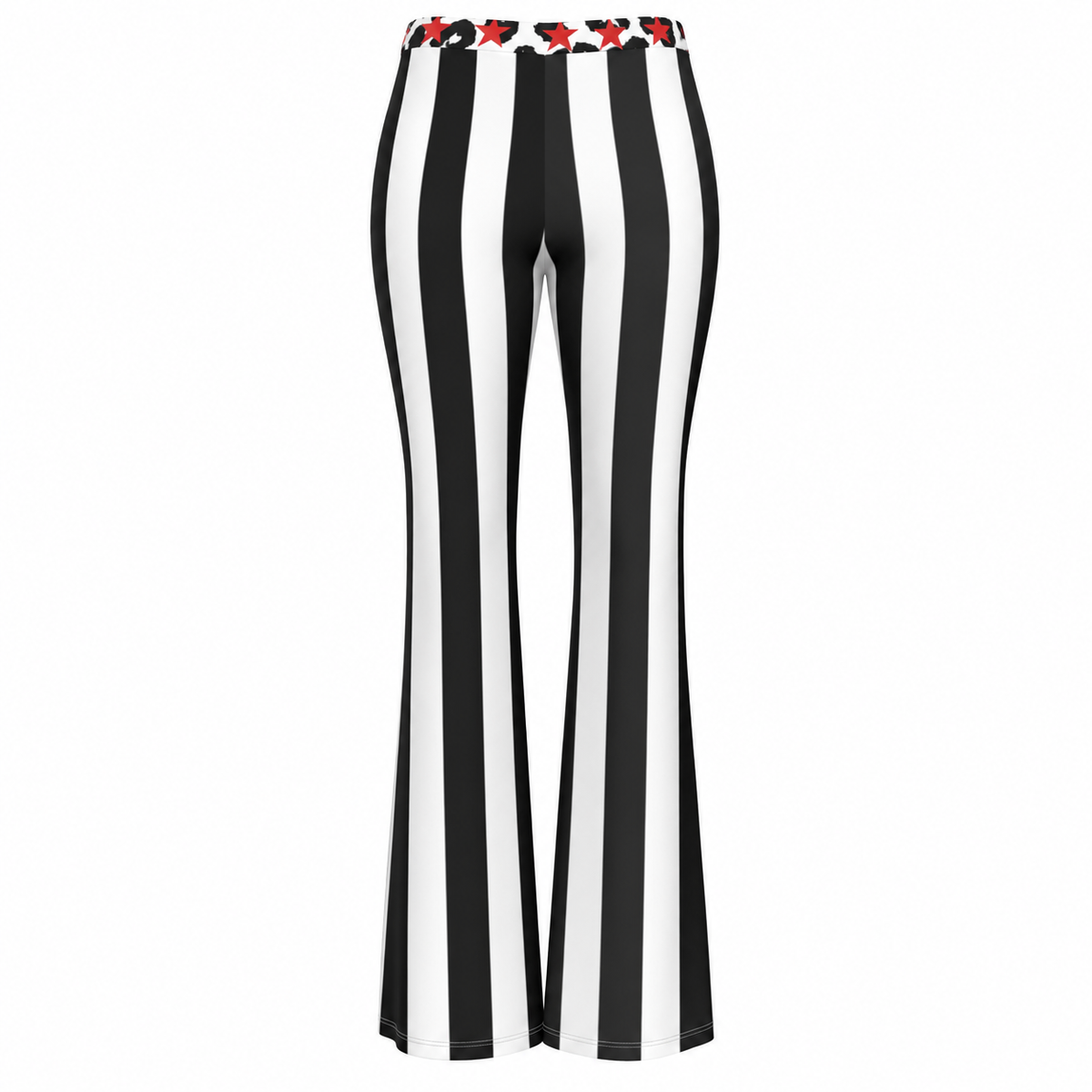 Ravella Stripe High Elastic Flare Pants