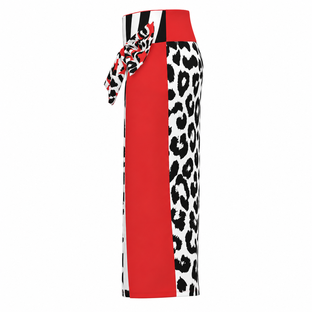 Ravella Front Slit Skirt with Side Bow