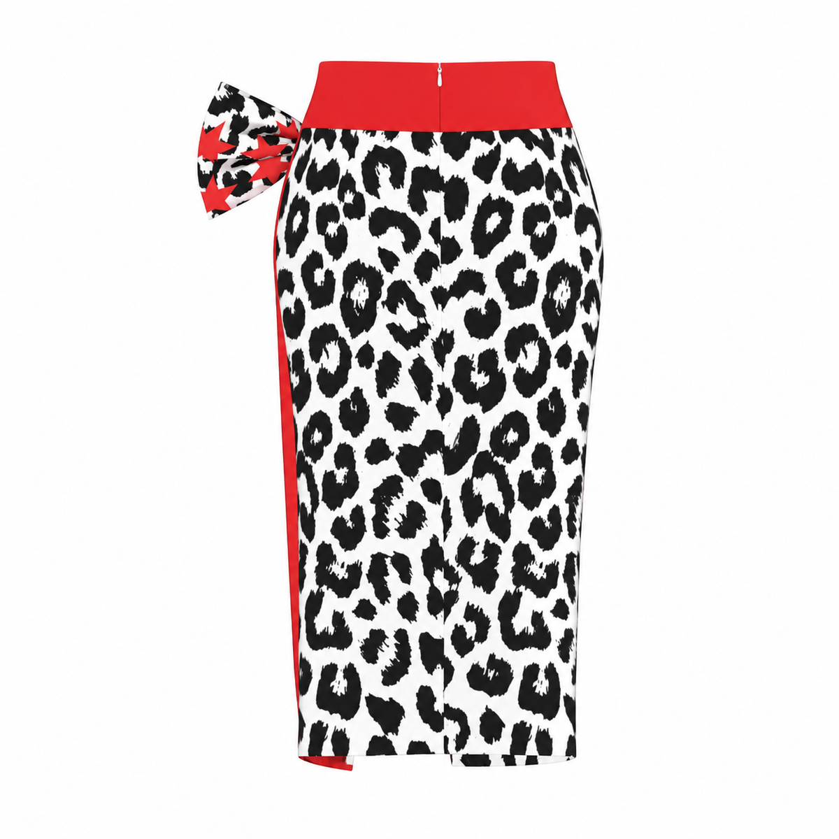 Ravella Front Slit Skirt with Side Bow